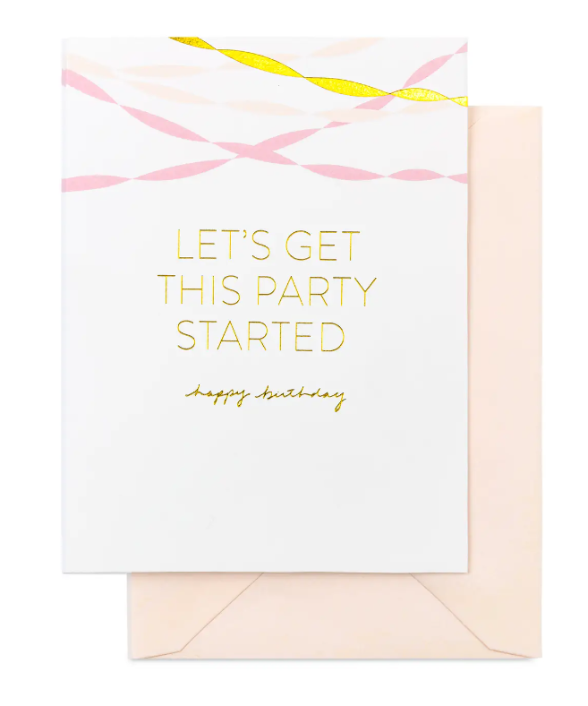 Greeting Card - Birthday Streamers