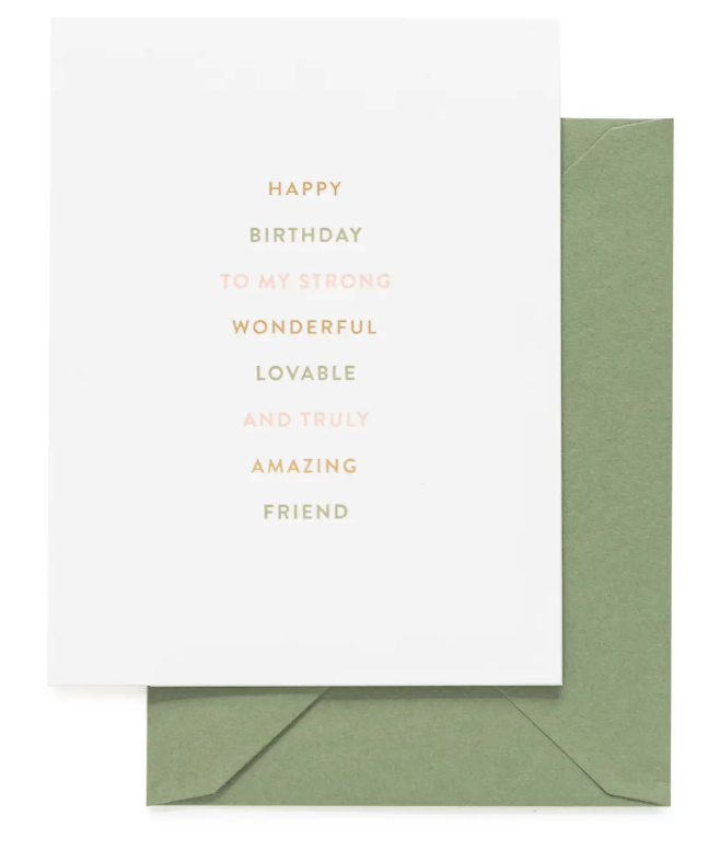 Greeting Card - Truly Amazing Friend