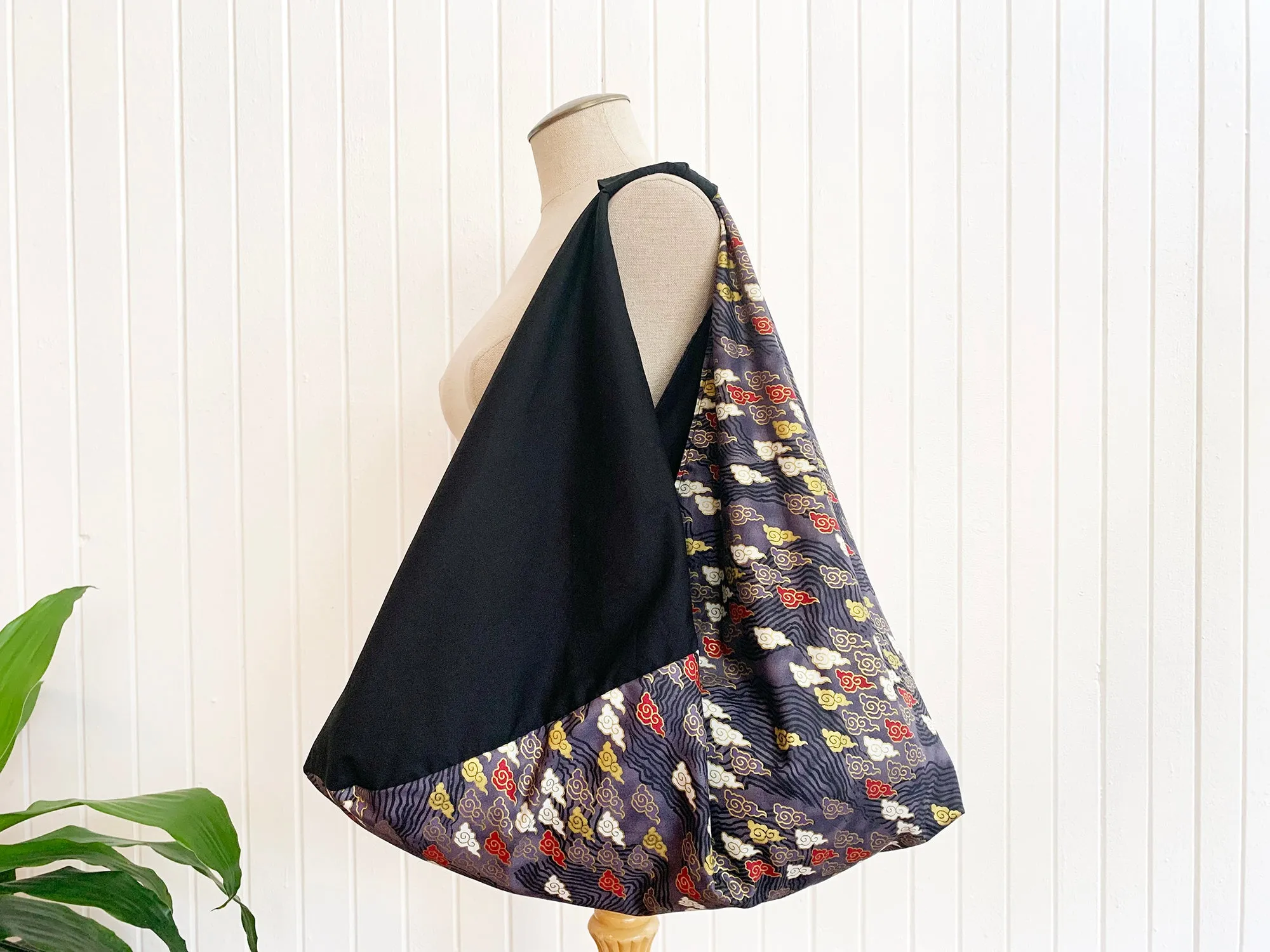 *Handmade* Origami bag | Market bag | Kumo (Black)