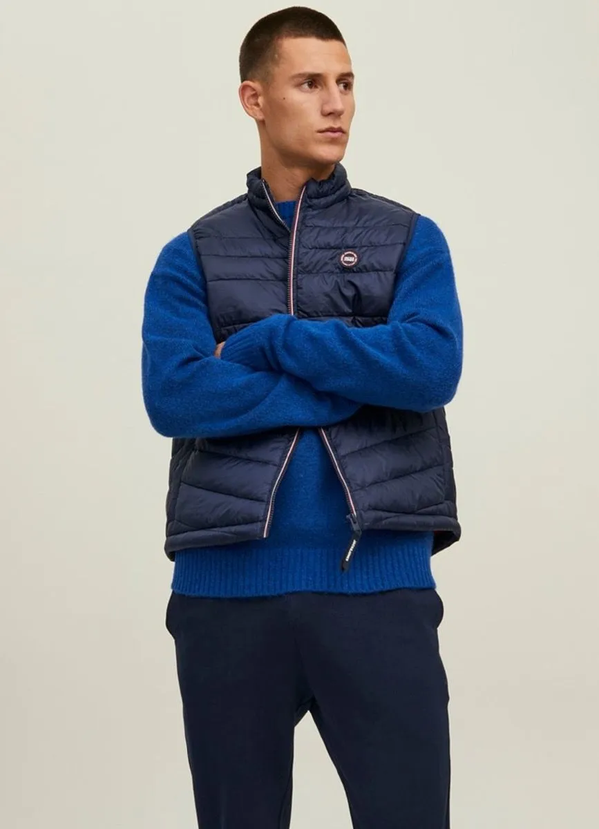 Jack & Jones Hero Puffer Bodywarmer Gilet Navy Blazer