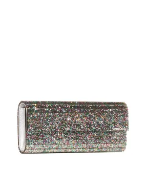 Jimmy Choo Sweetie Chained Glitter Clutch Bag