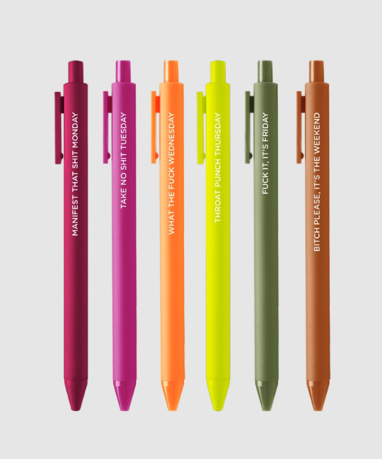 Jotter Pens, 5 Pack - Weekdays