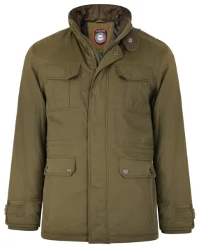 Kam Padded Casual Jacket - Olive