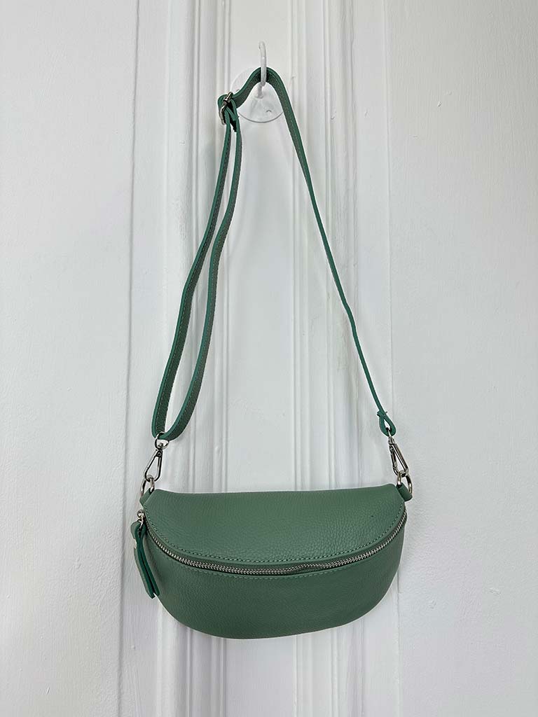 Leather Bumbag - Sage