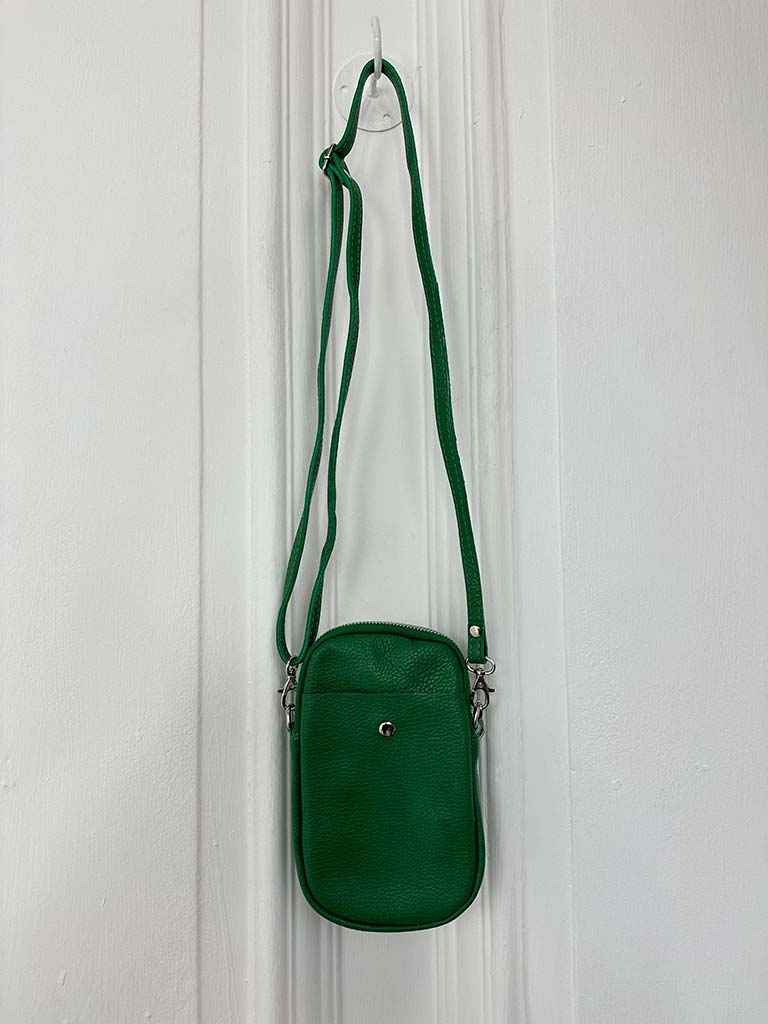 Leather Cross Body Bag - Clover