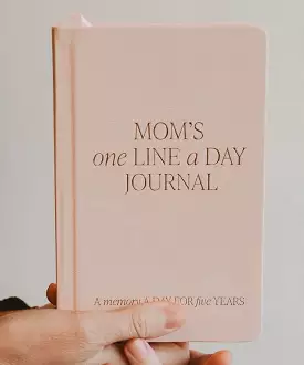 Leather Journal - Mom's One Line A Day