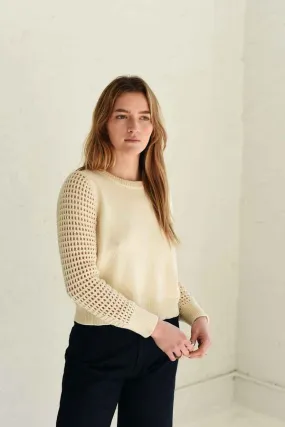 Lido Mesh Sweater - Ivory