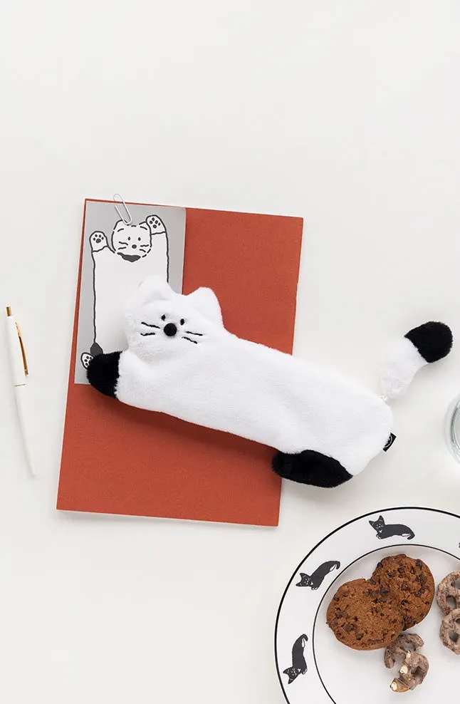 Little Paper Kity Cats Tails Slim Pencil Cases Cosmetics Pouches Stationery School Office Bags Gifts Purses Students Cute Teens 