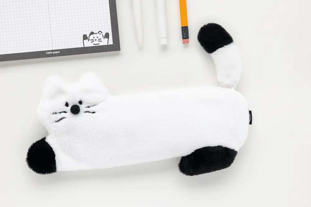 Little Paper Kity Cats Tails Slim Pencil Cases Cosmetics Pouches Stationery School Office Bags Gifts Purses Students Cute Teens 