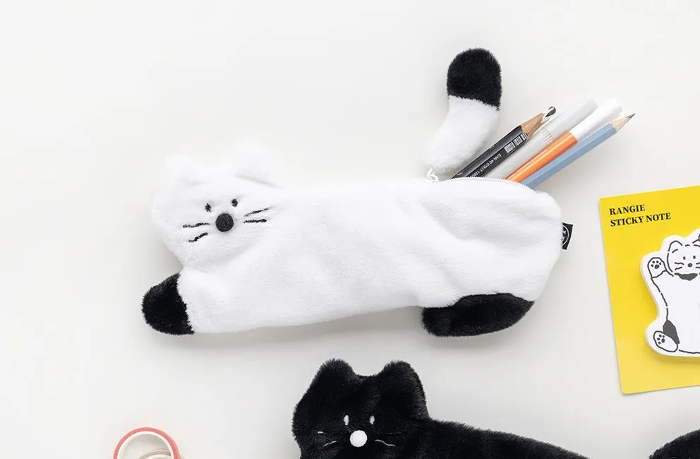 Little Paper Kity Cats Tails Slim Pencil Cases Cosmetics Pouches Stationery School Office Bags Gifts Purses Students Cute Teens 