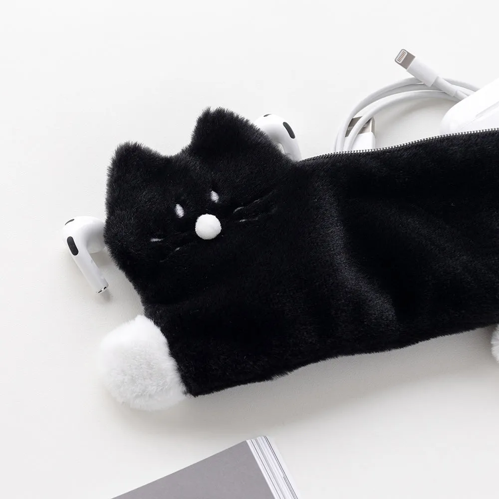 Little Paper Kity Cats Tails Slim Pencil Cases Cosmetics Pouches Stationery School Office Bags Gifts Purses Students Cute Teens 