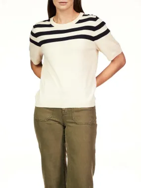 Long Weekend Sweater Tee by Sanctuary in Toasted/Navy Stripe