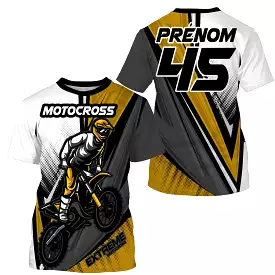 Maillot Cross Protection UV, Cadeau Personnalisé Fan Deux Roues Moto Cross - CT20122218