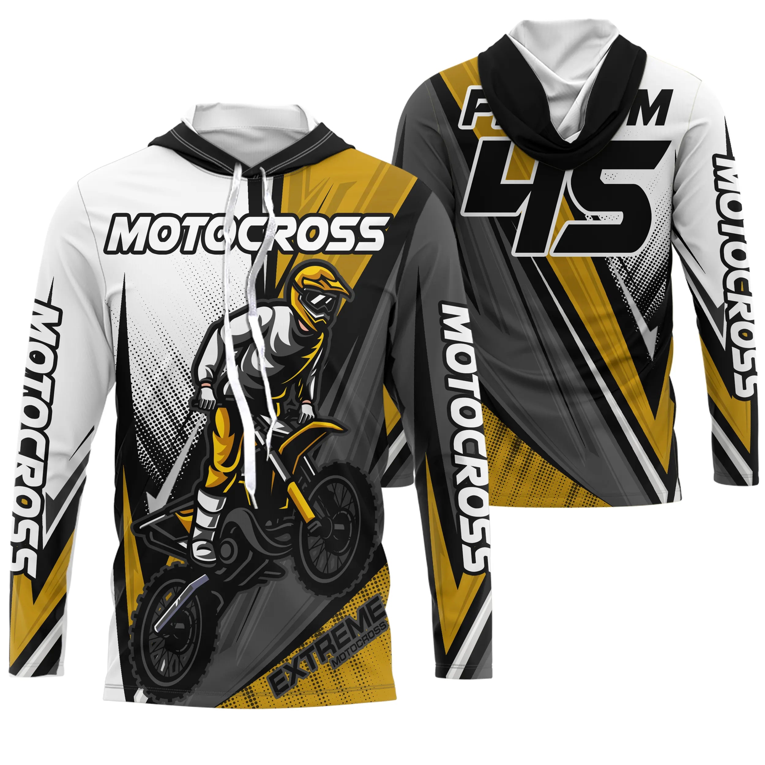 Maillot Cross Protection UV, Cadeau Personnalisé Fan Deux Roues Moto Cross - CT20122218