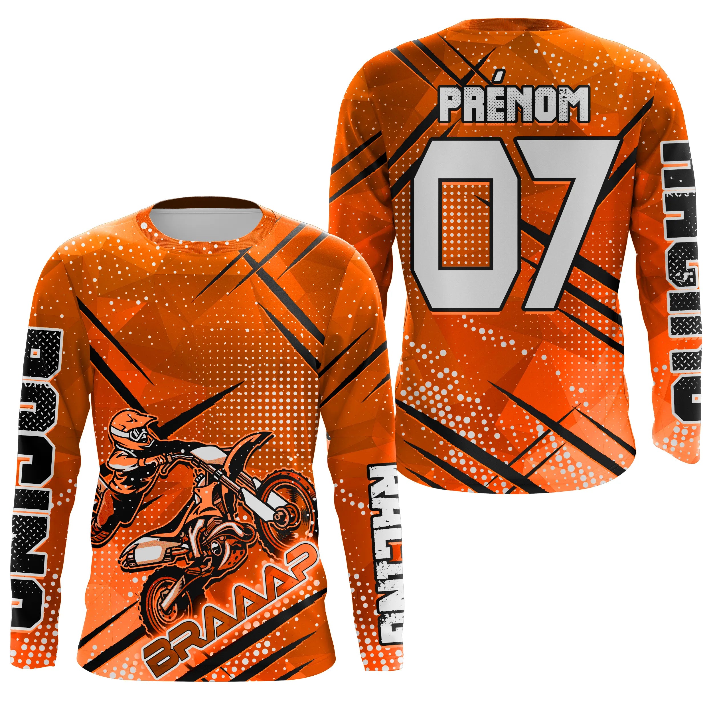 Maillot Cross Protection UV, Cadeau Personnalisé MX Passion, Dirt Bike Racing - CT19122237