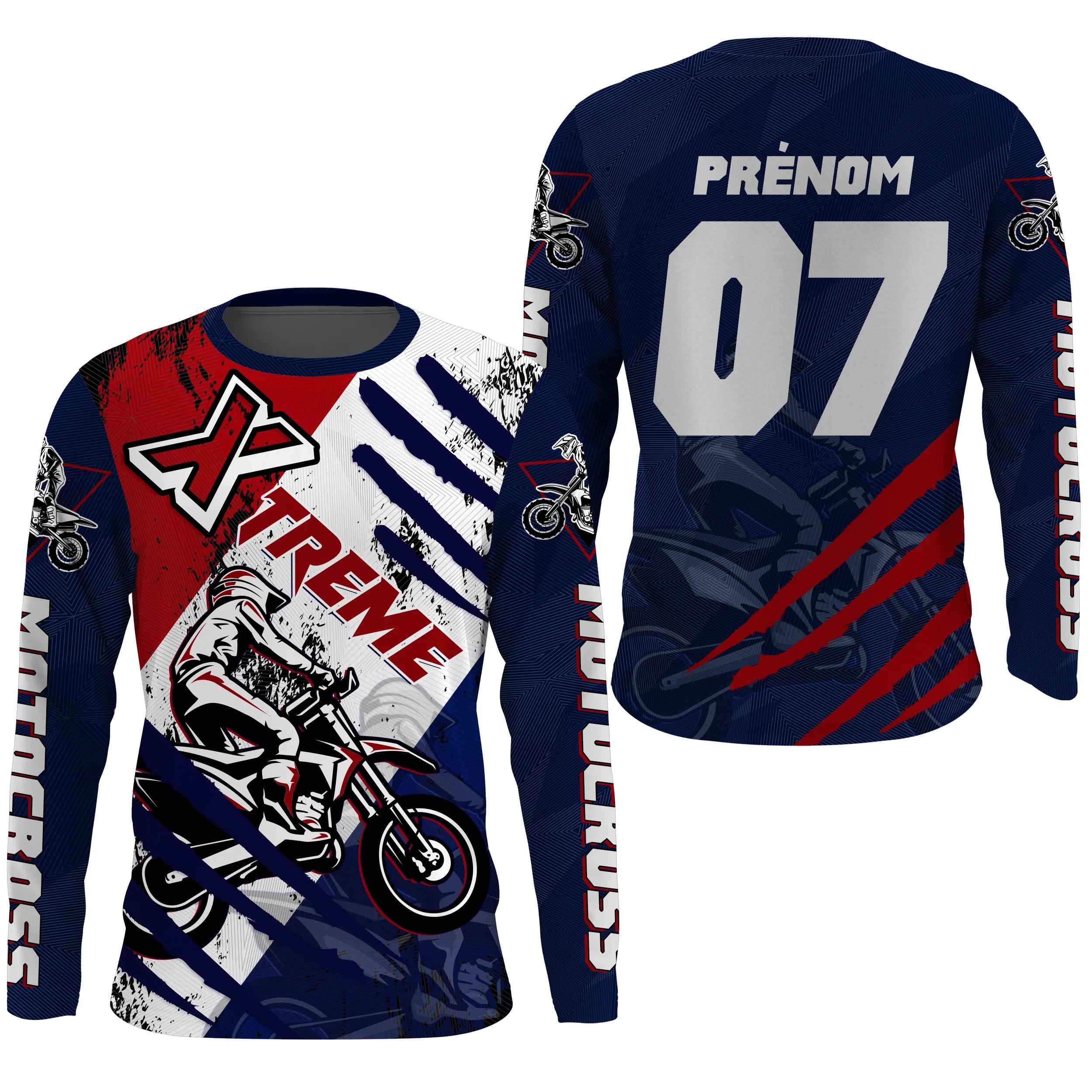 Maillot Cross Protection UV, Cadeau Personnalisé MX Passion, Extreme Racing - CT19122238