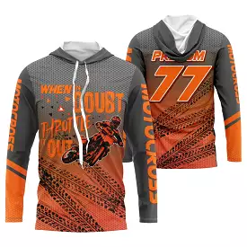 Maillot Cross Protection UV, Cadeau Personnalisé Pilote MX, En Cas De Doute - CT22122204