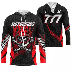 Maillot Cross Protection UV, Cadeau Personnalisé Pilote MX, Fan Moto Racing - CT22122205