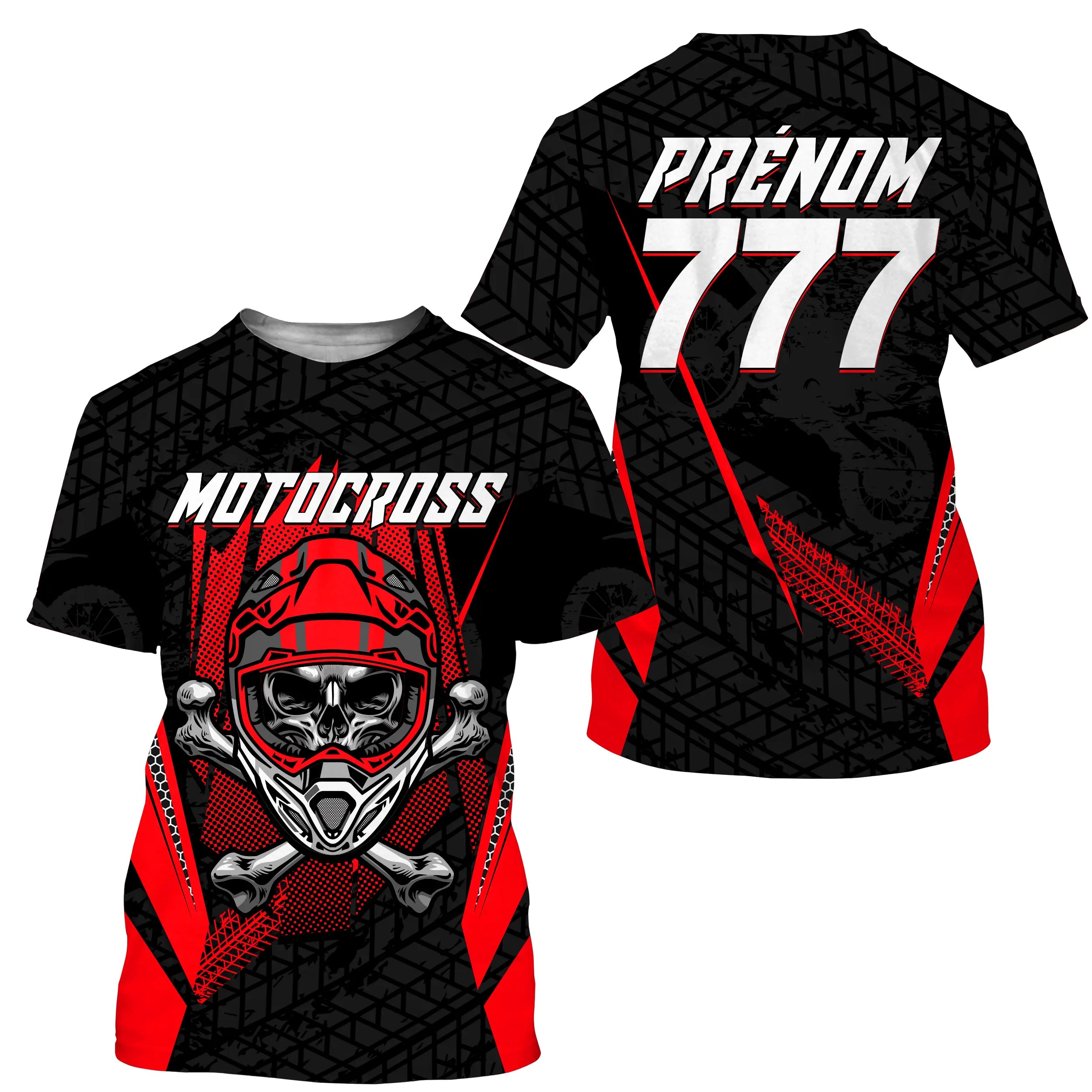 Maillot Cross Protection UV, Cadeau Personnalisé Pilote MX, Fan Moto Racing - CT22122205