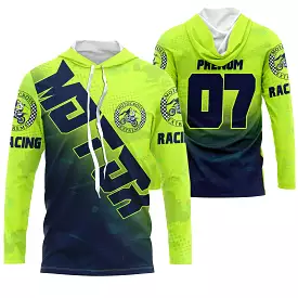 Maillot Cross Protection UV Personnalisé Vert, Cadeau Original Pilote Moto Cross - MZ28122203