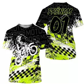 Maillot De Cross, Dirt Bike, Cadeau Personnalisé Fan De Motos Tout-Terrain - CT15122236