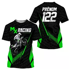 Maillot De Motocross MX Racing, Dirt Bike, Personnaliser Prénom Et Numéro, Courses De Motos Tout-Terrain - CT15122228