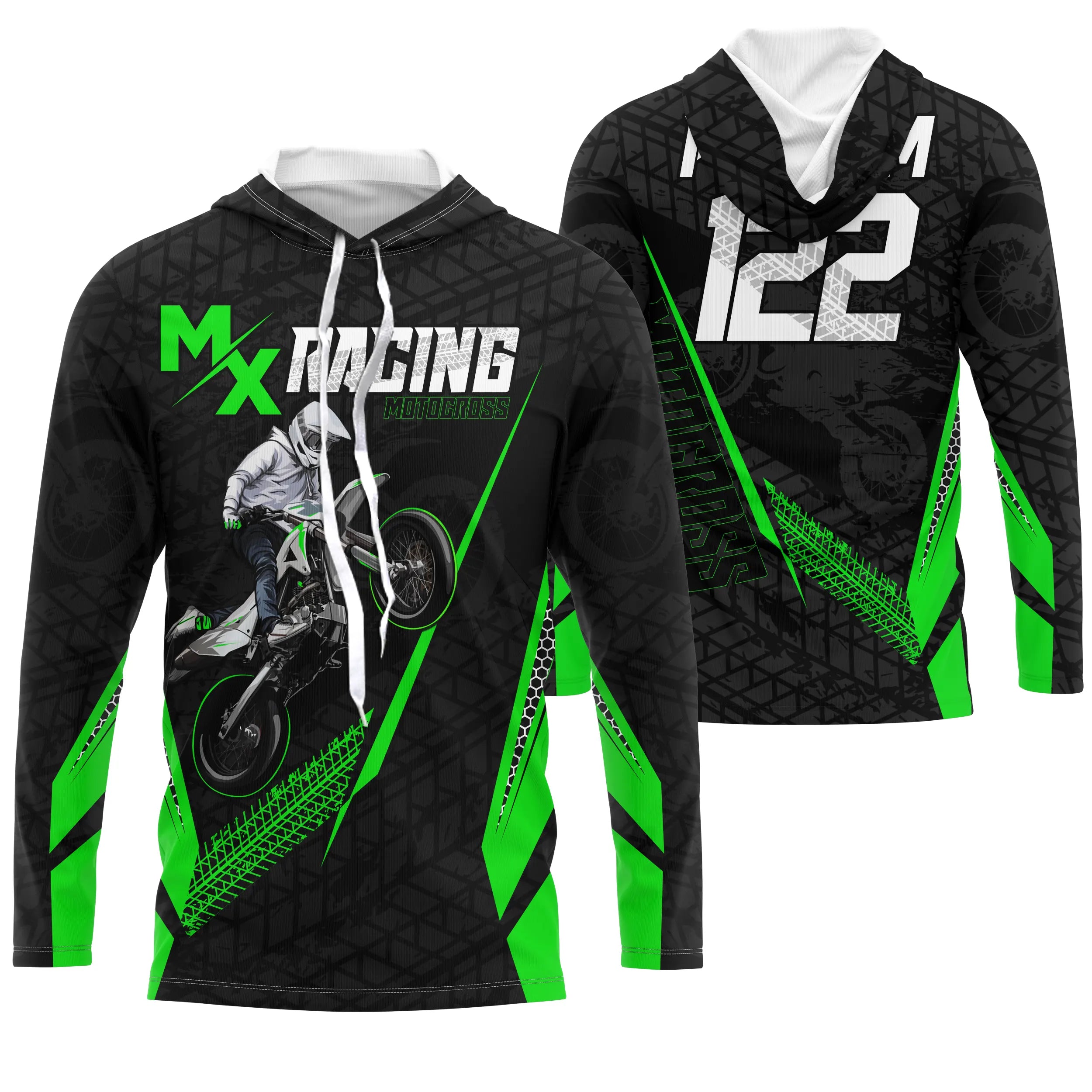 Maillot De Motocross MX Racing, Dirt Bike, Personnaliser Prénom Et Numéro, Courses De Motos Tout-Terrain - CT15122228