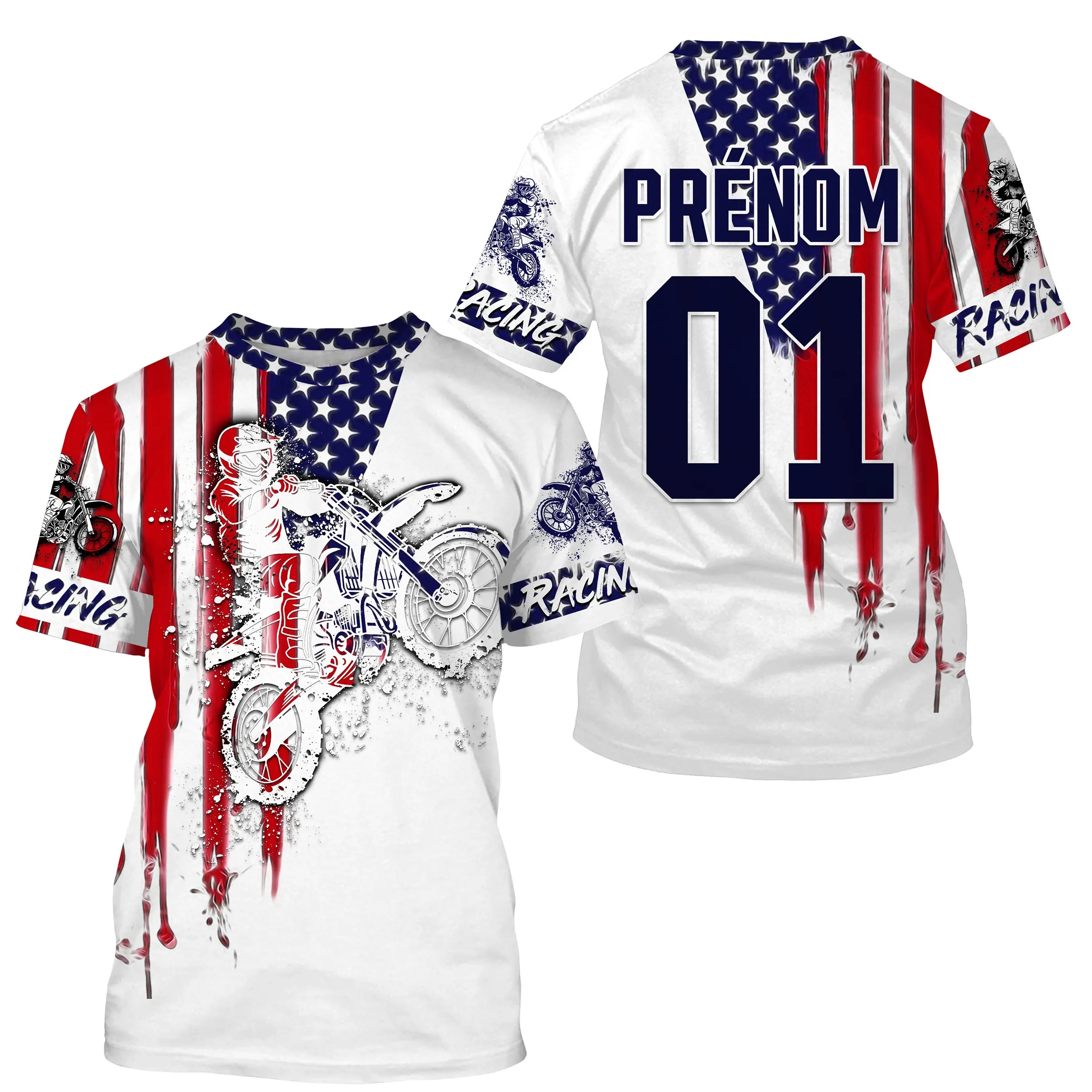 Maillot De Motocross MX Racing, Dirt Bike Racing, Cadeau Personnalisé Fan Motos Tout-Terrain - CT15122231