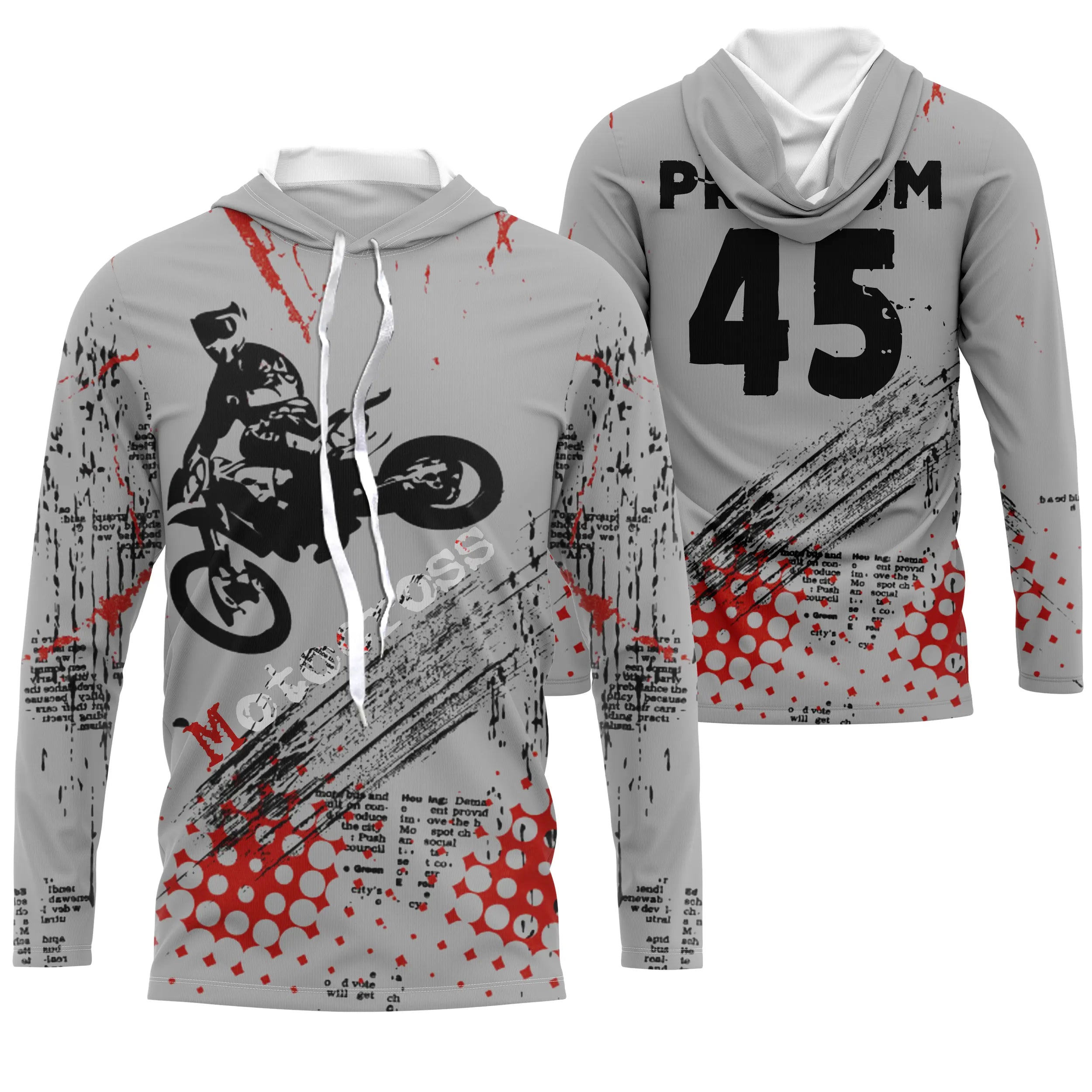 Maillot De Motocross Personnalisé Freestyle FMX Dirt Bike Rider - Courses De Motos Tout-Terrain - CT15122227