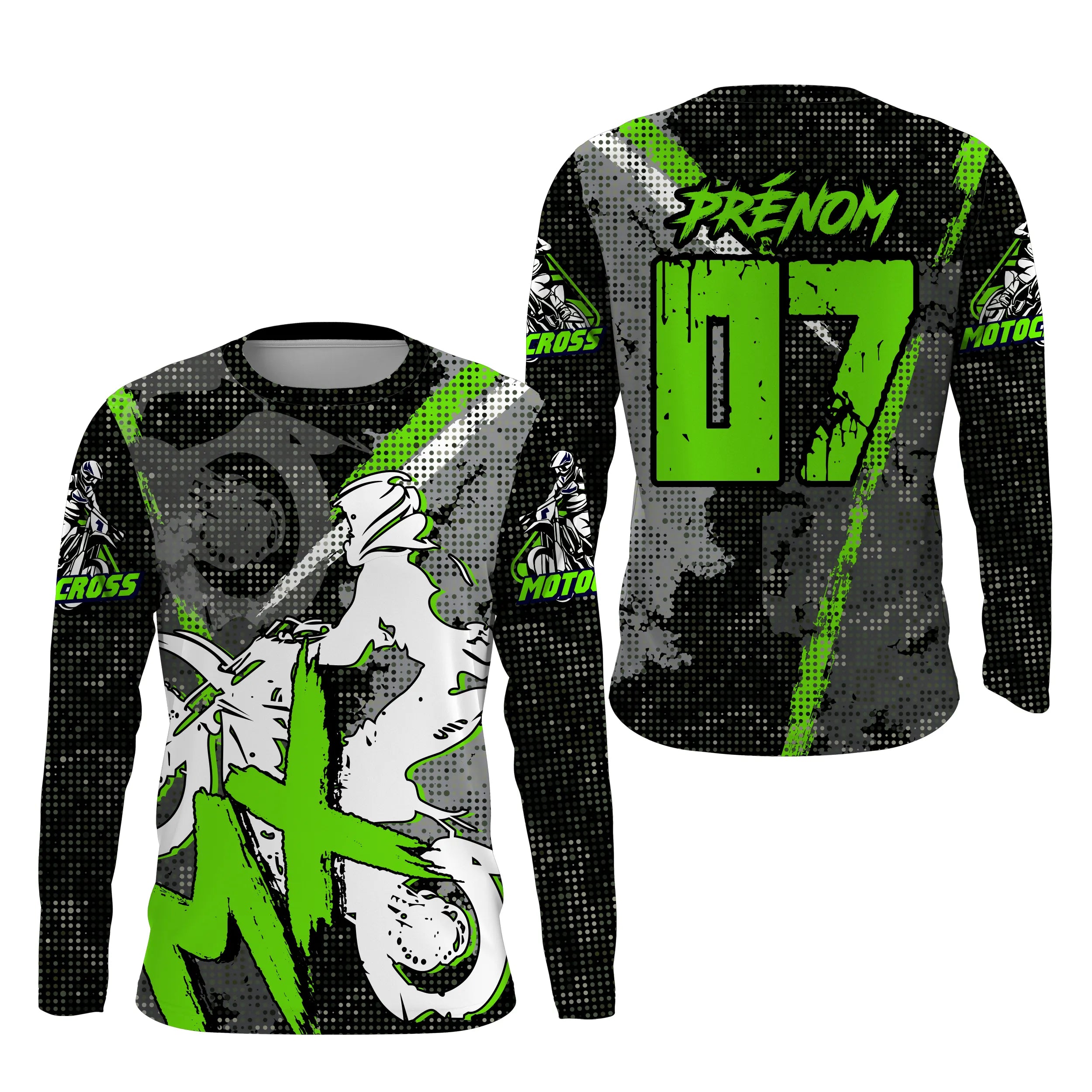 Maillot Moto Cross Personnalisé, Dirt Bike, Cadeau Idéal Fan De Motos Tout-Terrain - CT17122228