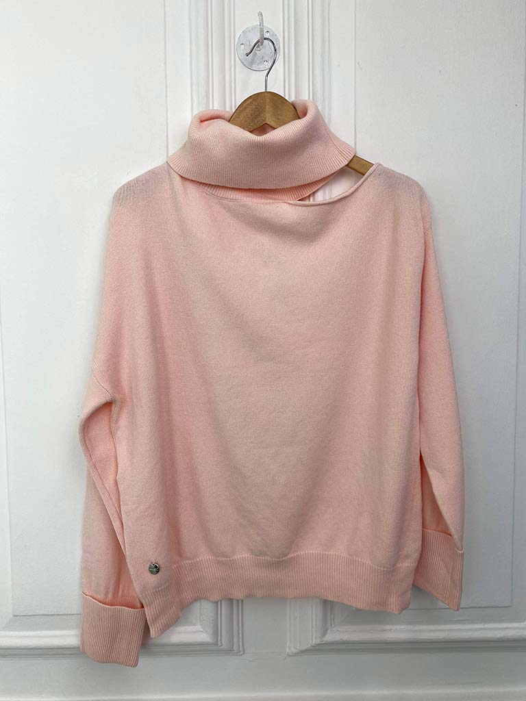 Malissa J Cold Shoulder Knit - Ballet Pink