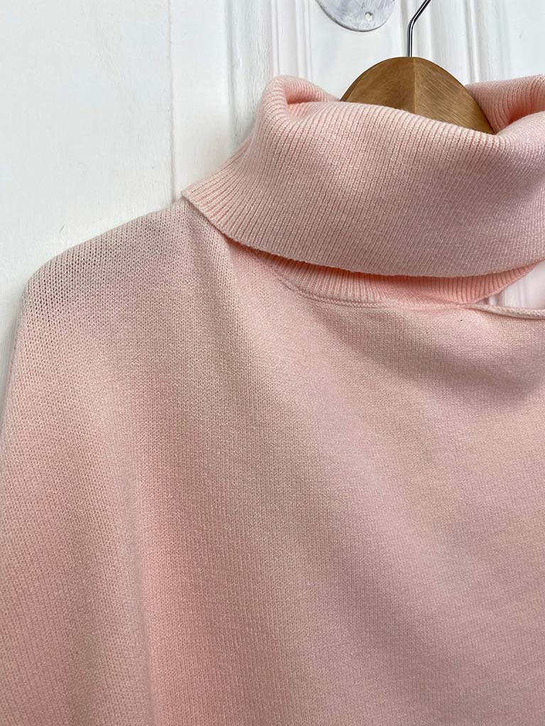 Malissa J Cold Shoulder Knit - Ballet Pink