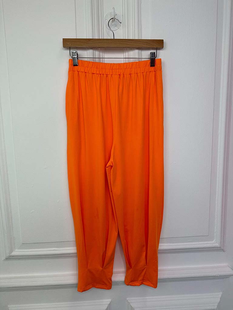 Malissa J Pleat Cuff Trousers - Orange