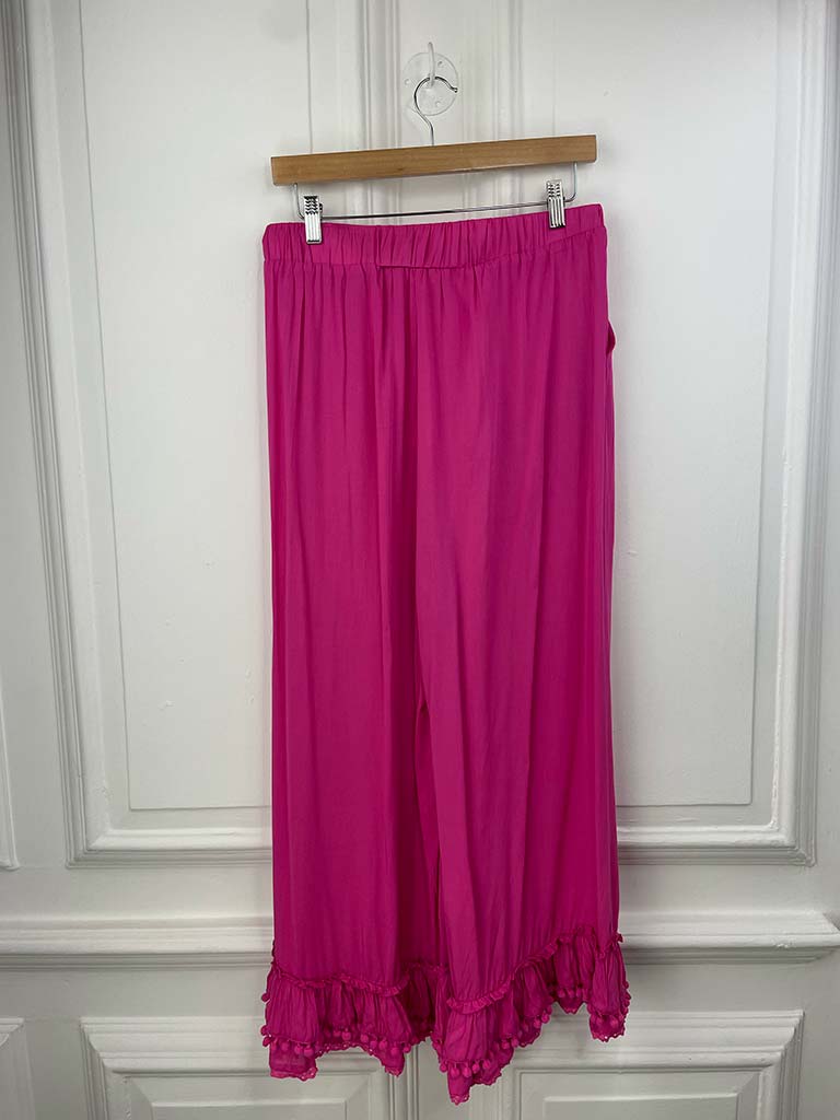 Malissa J Pom Pom 7/8 Trousers - Hot Pink