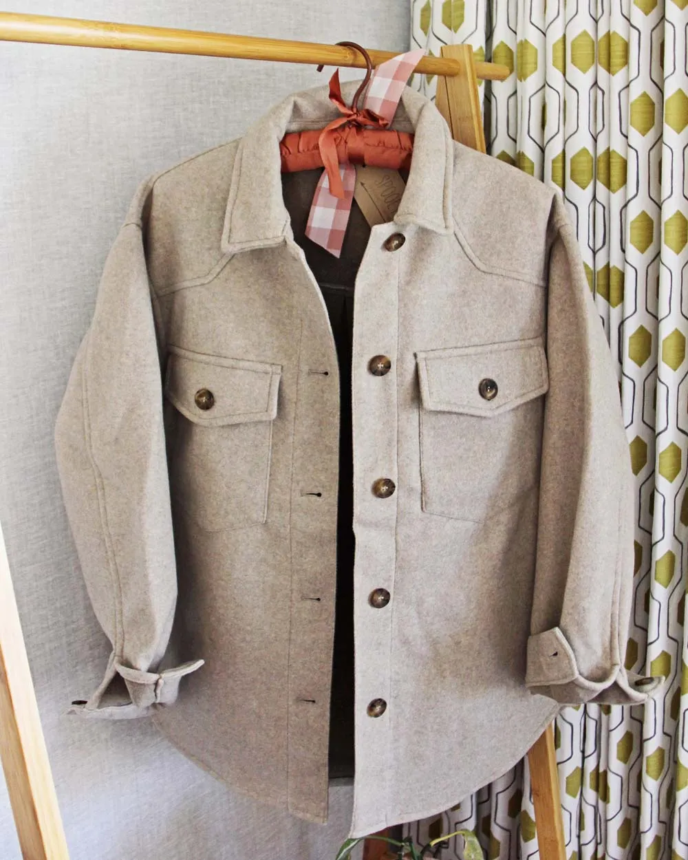 Oat & Sage Shirt Jacket