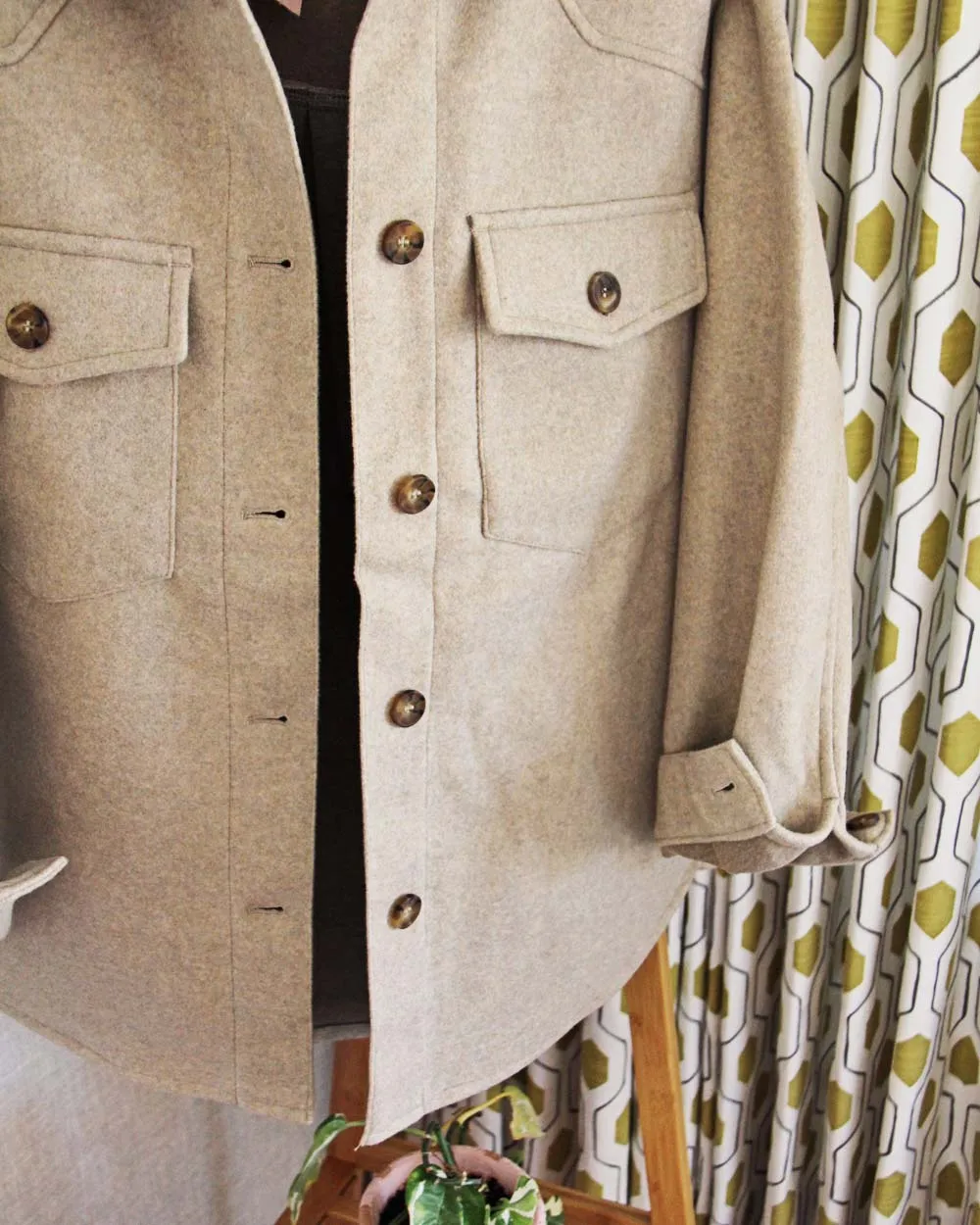 Oat & Sage Shirt Jacket