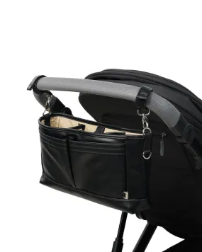 OiOi Signature Pram Caddy - Black Vegan Leather