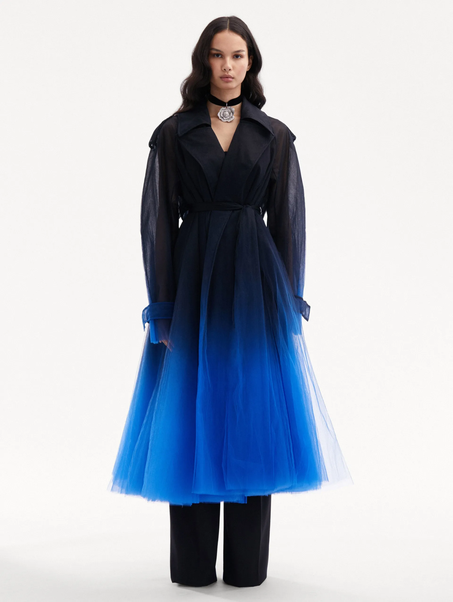 Ombré Tulle Opera Coat