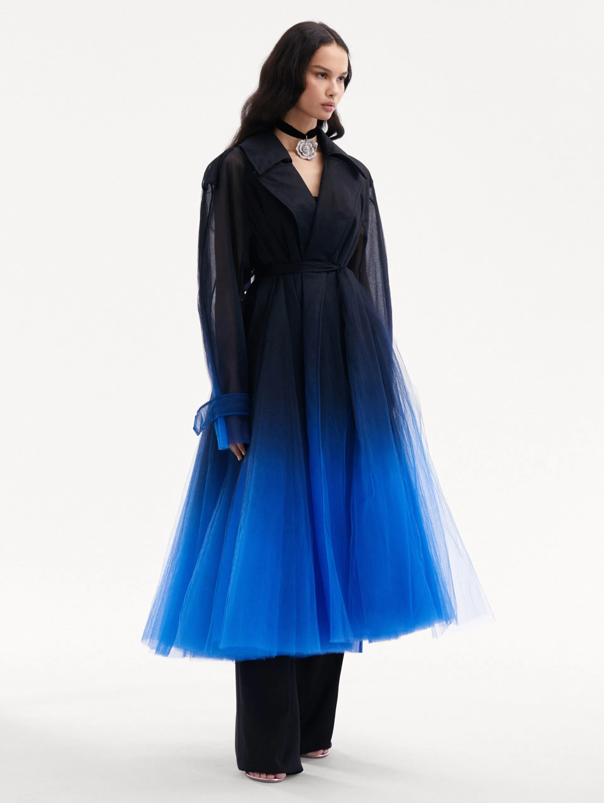 Ombré Tulle Opera Coat