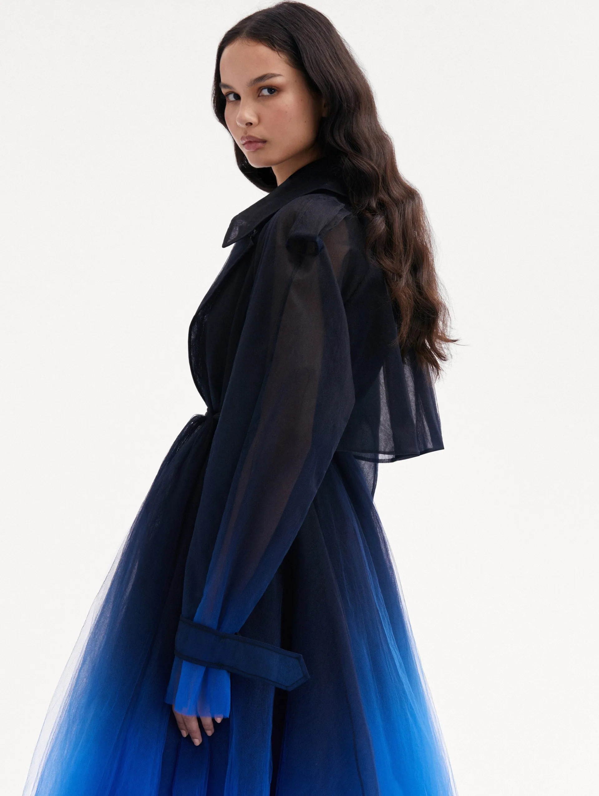 Ombré Tulle Opera Coat