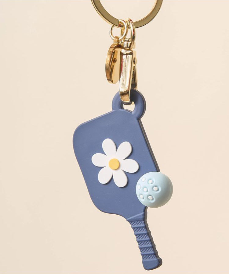 Pickleball Paddle Keychain - Navy