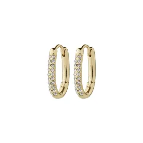 Pilgrim Gold Amiri Pavé Link Hoop Earrings - Gold