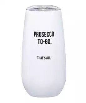 Prosecco To-Go Tumbler - White