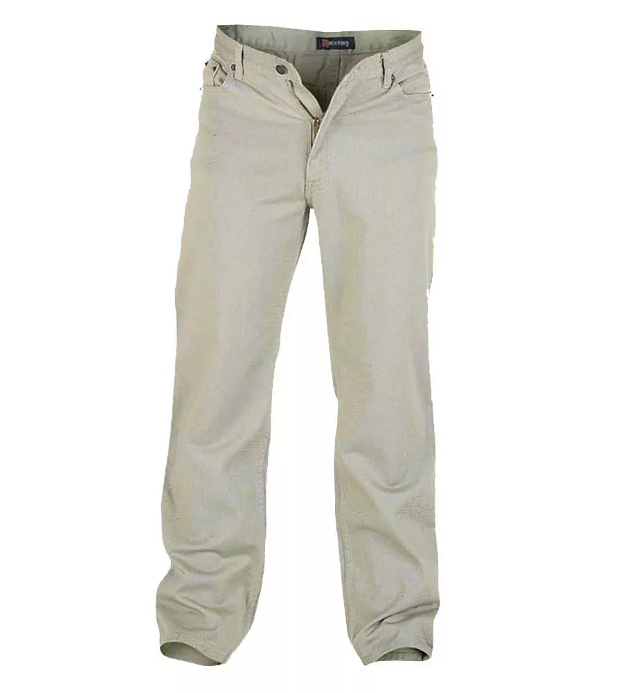 Rockford Mens Comfort Fit Jeans (COMFORT STONE )