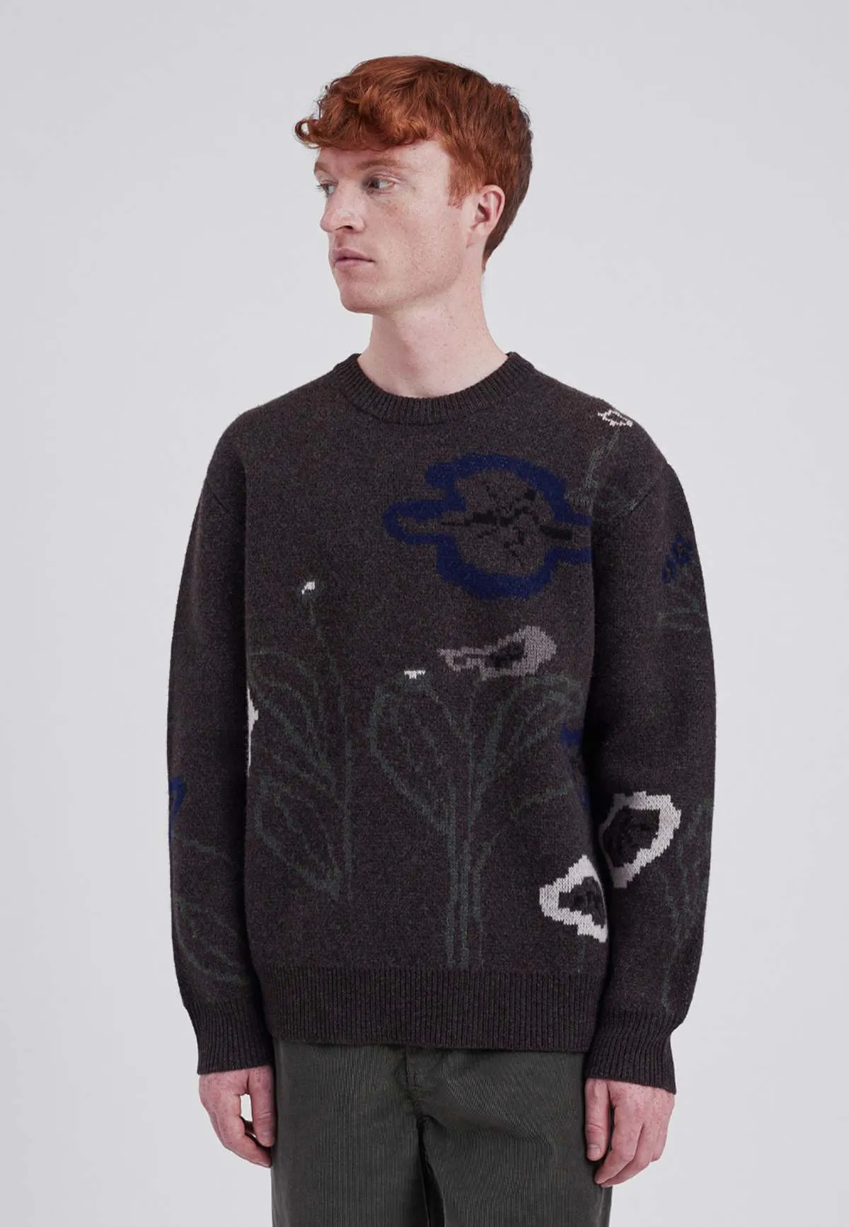 Rune Jacquard Sweater - Espresso