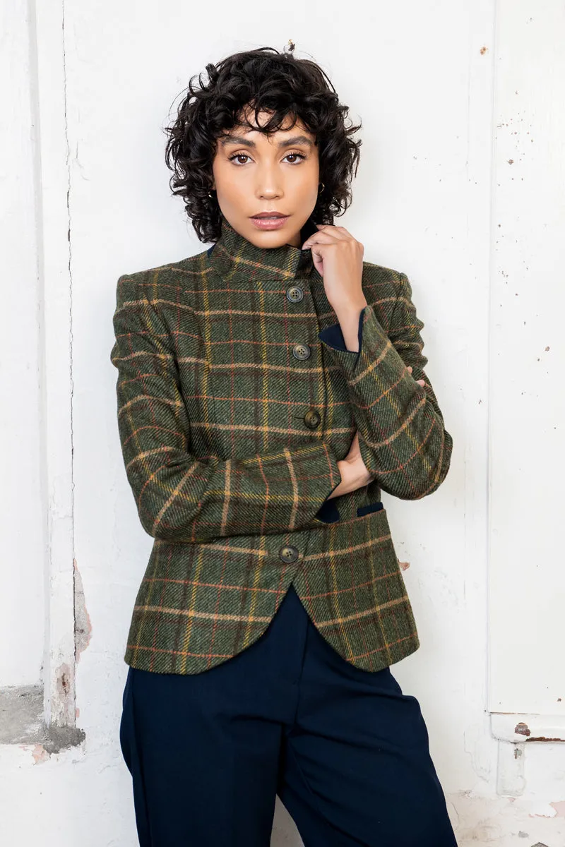 Sasha Tweed Jacket - Country Green Check