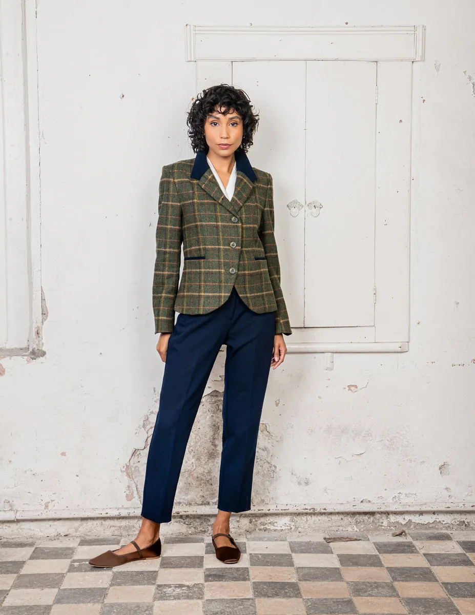 Sasha Tweed Jacket - Country Green Check