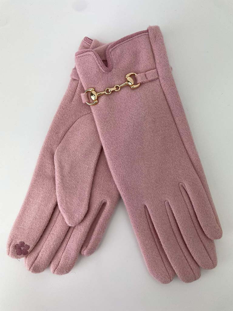 Snaffle Bar Gloves - Rose