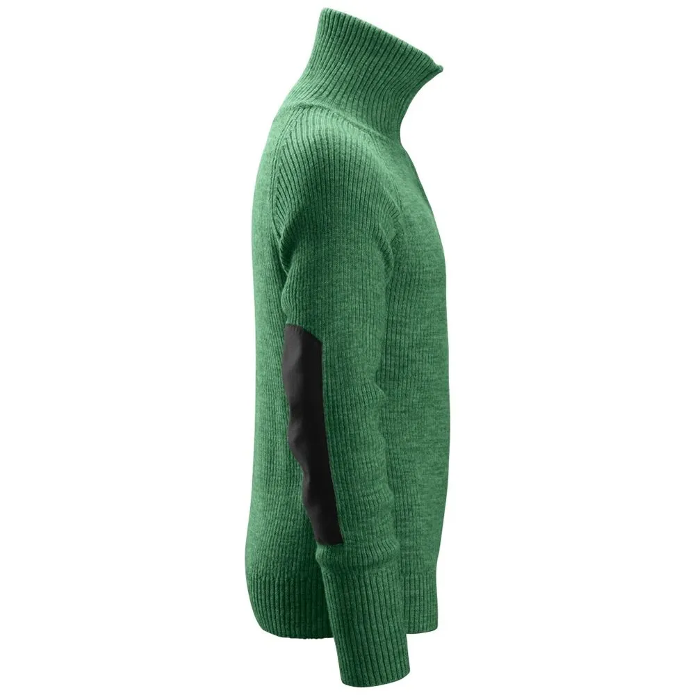 Snickers 2905 ½-Zip Wool Sweater - Forest Green