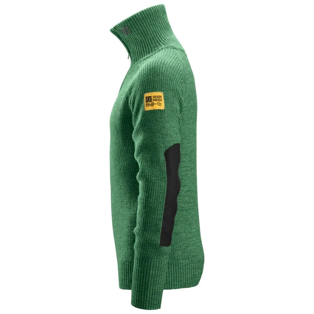 Snickers 2905 ½-Zip Wool Sweater - Forest Green